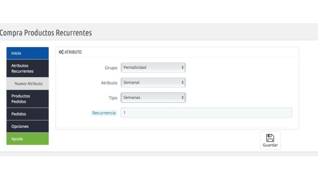 Module achat produits récurrents  - Récurrents