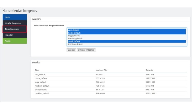 Modul AwImageTools Bilder in PrestaShop verwalten  - Module für das BackOffice