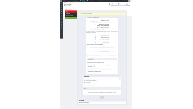 Module to request product information  - Store management