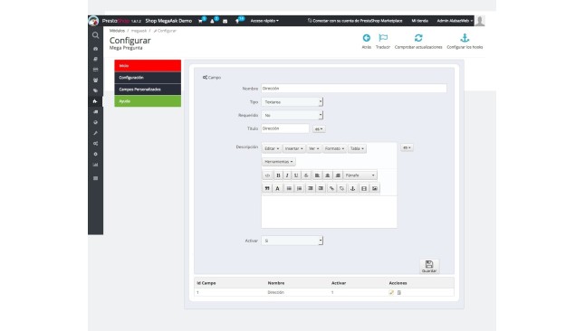 Module pour demander des informations produit  - Gestion de magasin