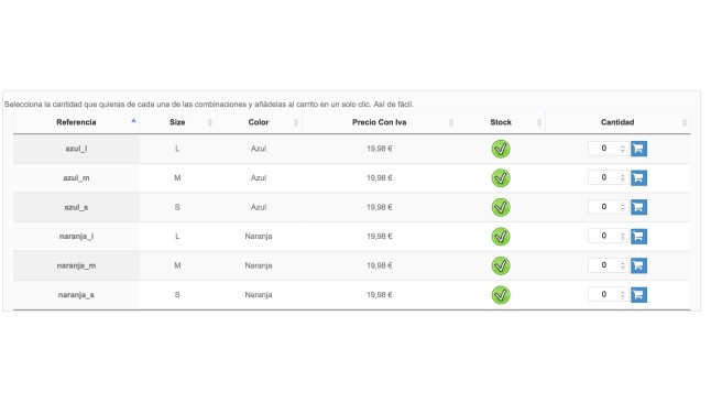 Module for the creation of product tables  - Addons from PrestaShop