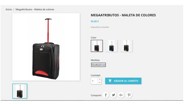 Module to improve the display of attributes in Prestashop  - Utilities