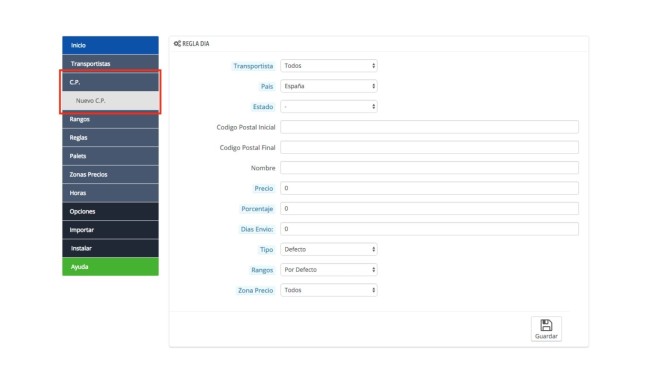 Advanced shipping and transportation management in PrestaShop  - Personalisation of shipments