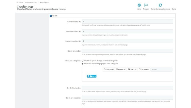 Paiement cash sur module de livraison frais et limites de Prestashop  - Passerelles de paiement