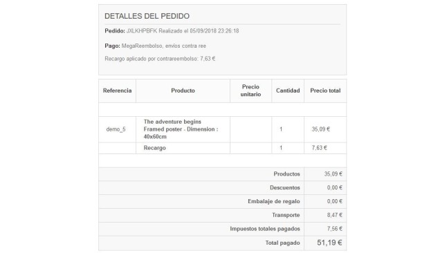 Módulo de Pago ContraReembolso con recargo y limitaciones Prestashop  - Sistemas de pago