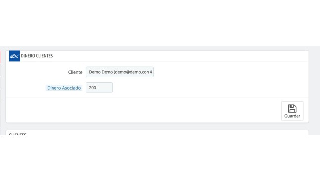 Module to assign virtual money to customers  - Continuous improvement
