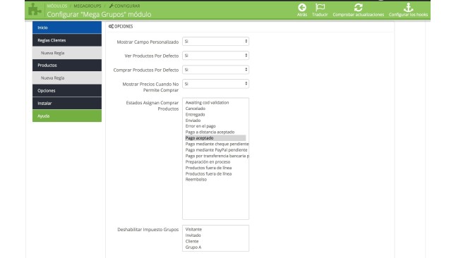 Modul Kunden automatisch Gruppen zuordnen und verschiedene Regeln anwenden  - Zusatz von PrestaShop
