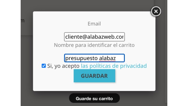 Modulo para guardar carritos por el cliente y reutilizarlos posteriormente  - Addons PrestaShop