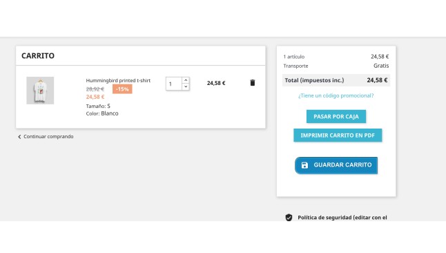 Modulo para guardar, recuperar y generar ficheros de los carritos de PrestaShop  - Addons PrestaShop