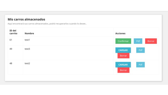 Modulo para guardar carritos por el cliente y reutilizarlos posteriormente  - Addons PrestaShop