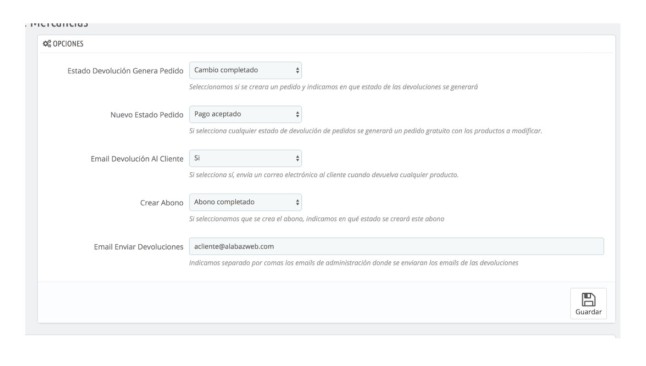 Retours du module RMA  - Modules Prestashop