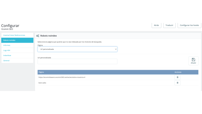 MEGASEO: SEO Avanzato per PrestaShop - Redirections, Indicizzazione e Ottimizzazione  - Utilità