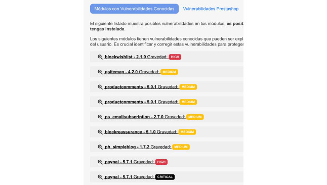 PrestaClinic: Análisis de Seguridad y SEO para optimizar tu PrestaShop  - Servicios