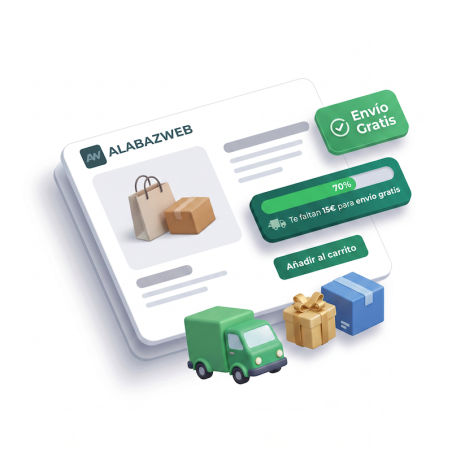 Montante remanescente até transporte livre Prestashop módulo