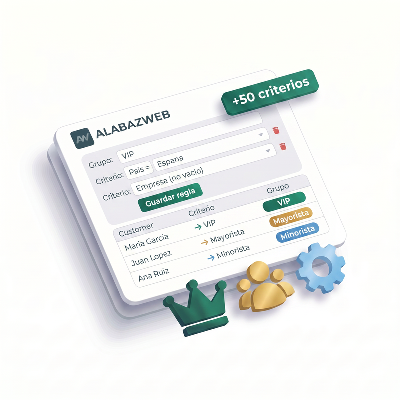 Modulo per assegnare i client automaticamente gruppi e applicare regole diverse