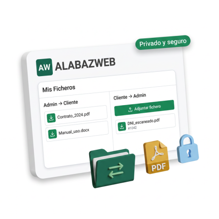 Modulo that allows to share files between administrator and client