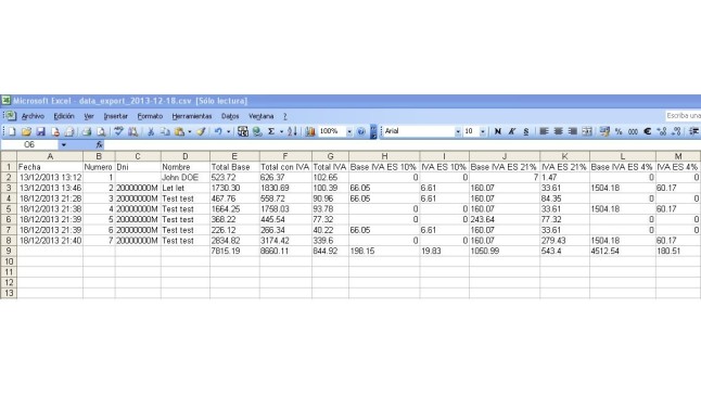 Modulo per ottenere l'elenco delle fatture in formato pdf e csv (excel) per Prestashop  - Gestione del negozio