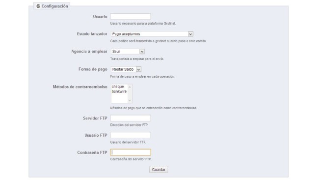 Invio automatico di ordini al modulo Grutinet  - Addons PrestaShop