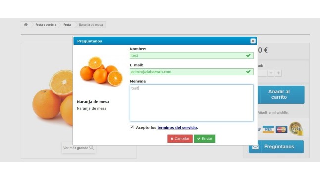 Module pour demander des informations produit  - Gestion de magasin