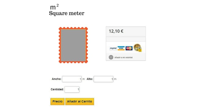 Módulo para personalizar productos a medida (m2, m3, pulgadas), calculo de estructuras, pesos (kg)  - Módulos Prestahop para ...