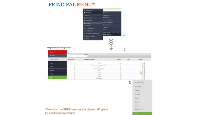 Module to customize custom products (m2, m3, inches), calculation of structures, weights (kg)  - Product Page PrestaShop Modules