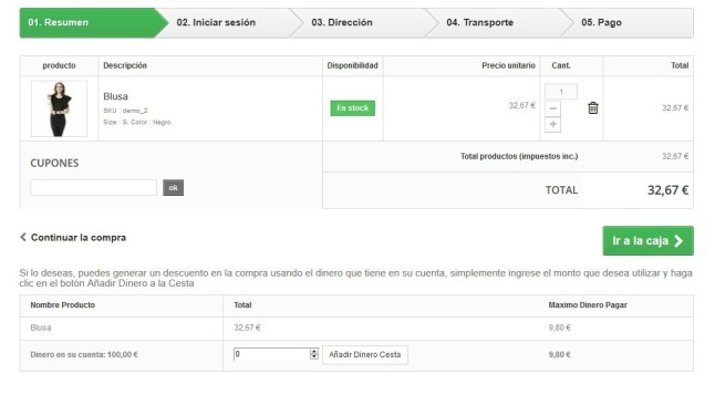 Modulo per assegnare denaro virtuale per i clienti  - Miglioramento continuo