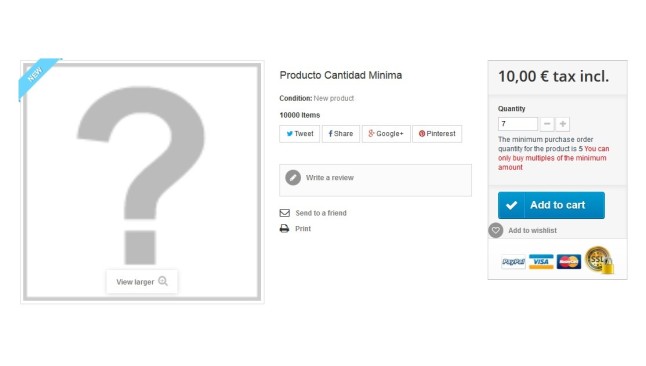Módulo para fijar cantidades mínimas de producto según grupos de clientes  - Mejorar la tienda