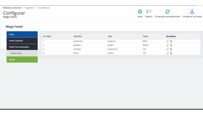 Modulo MegaFeed Exportador Datos XML y CSV  - Addons PrestaShop
